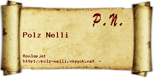Polz Nelli névjegykártya